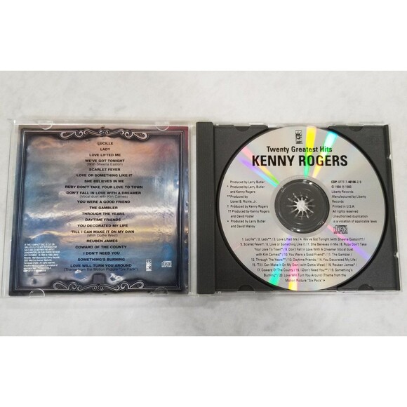 Kenny Rogers twenty Greatest Hits cd - Picture 6 of 6